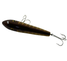 Load image into Gallery viewer, Top View of NU-CLASSIC TACKLE COMPANY 6 1/4" Handcrafted Wood Fishing Lure in PIKE SCALE