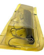 Load image into Gallery viewer, Up Close View of NU-CLASSIC TACKLE COMPANY 8 1/2" Handcrafted Wood Fishing Lure in BLACK 3-HOOK