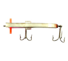 Load image into Gallery viewer, Back View of amprey Lure And Tackle Company "THE ORIGINAL LAMPREY" Vintage Fishing Lure in SHAD with FLUORESCENT PINK LIP
