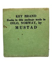 Load image into Gallery viewer, antique fishing hooks carlisle 6 in matchbook mustad
