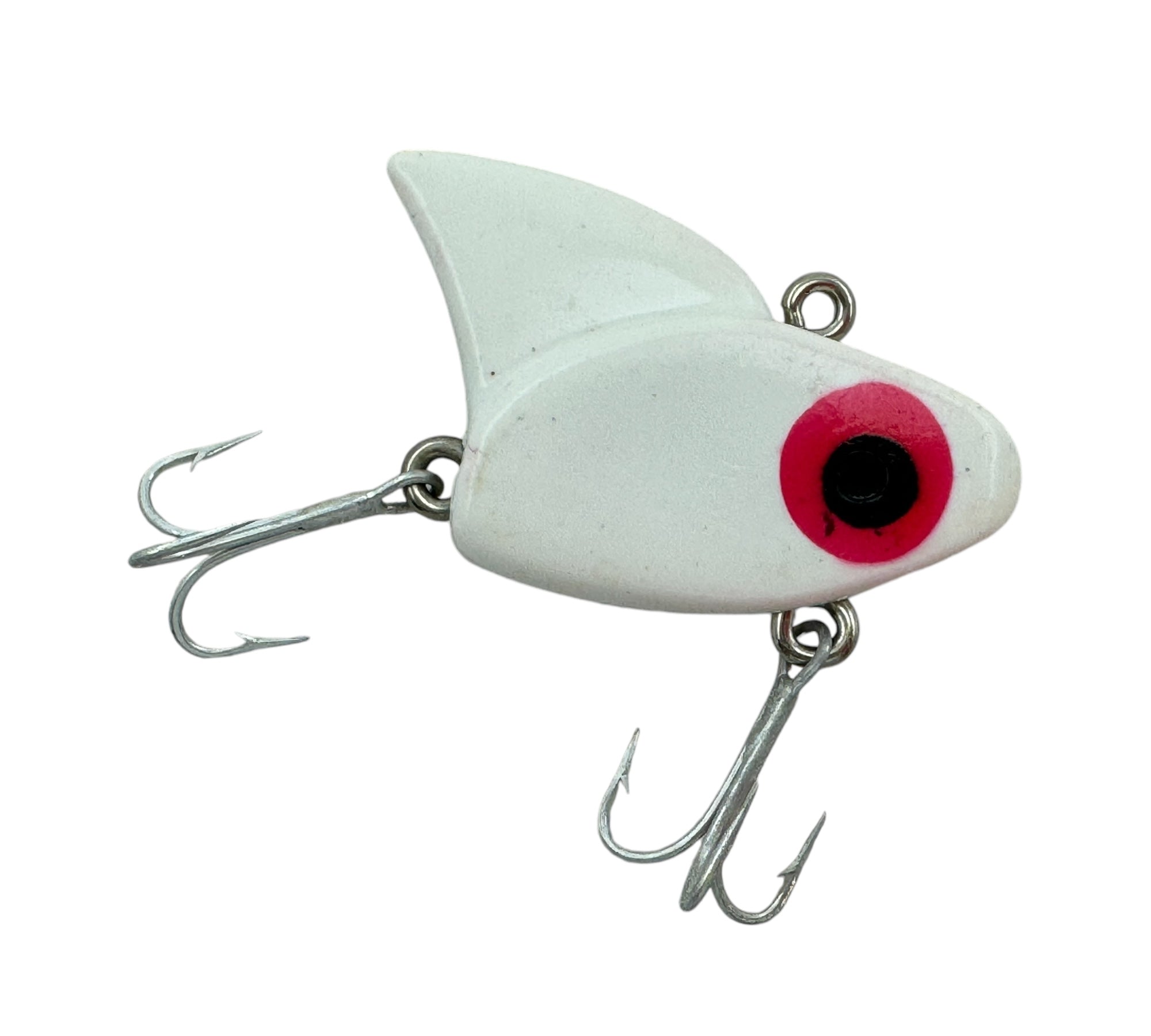 SAIL SHARK Fishing Lure (Unknown Maker) • WHITE RED EYE