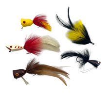 Load image into Gallery viewer, HUB BAIT COMPANY of BEAVER DAM, WI HUB PANFISH POPPERS. Vintage Baits.