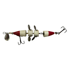 Lade das Bild in den Galerie-Viewer, Old Fishing Lure from Puls and Wencka Bait Co. P & W CYCLONE ANTIQUE WOOD FISHING LURE. mke