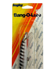Load image into Gallery viewer, BAGLEYS BANG O LURE 7 Hardwood Fishing Lure in STRIPED BLACK on SILVER hang tag