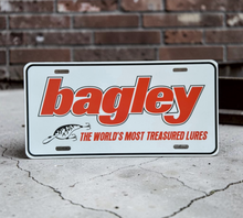 Load image into Gallery viewer, BAGLEY FISHING LURES: THE WORLD'S MOST TREASURED LURES STORE DISPLAY SIGN