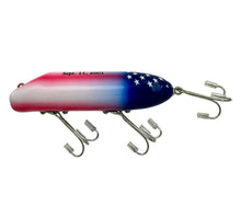 Load image into Gallery viewer, LUHR JENSEN OLD GLORY BASS ORENO Fishing Lure. 9-11 USA Flag Topwater Plug. L