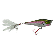 Load image into Gallery viewer, BERKLEY FRENZY POPPER FISHING LURE. RAINBOW TROUT TOPWATER Bait.