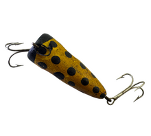 Lade das Bild in den Galerie-Viewer, BIFF BAITS BIFF MASTER BIFF PLUG. YELLOW BLACK SPOTTED. ANTIQUE WOOD LURE. D