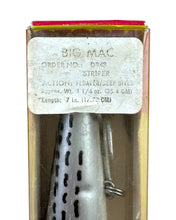 Load image into Gallery viewer, STORM LURES BIG MAC Vintage Fishing Lure in STRIPER DR43 box stats