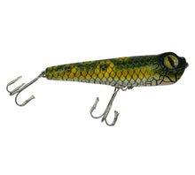 Load image into Gallery viewer, BLOODSHOT MORGUE WOODEN CHUGGER Topwater Wood Plug in GREEN FROG PATTERN R