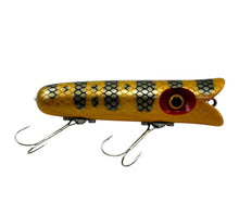 Load image into Gallery viewer, BRIGHT LIVER TACKLE FREDDIE FISHING LURE in BLACK PERCH SCALE. Handcrafted Wood Japanese Bait. ブライトリバー  R