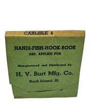 Load image into Gallery viewer, antique fishing hooks carlisle 6 in matchbook no 4