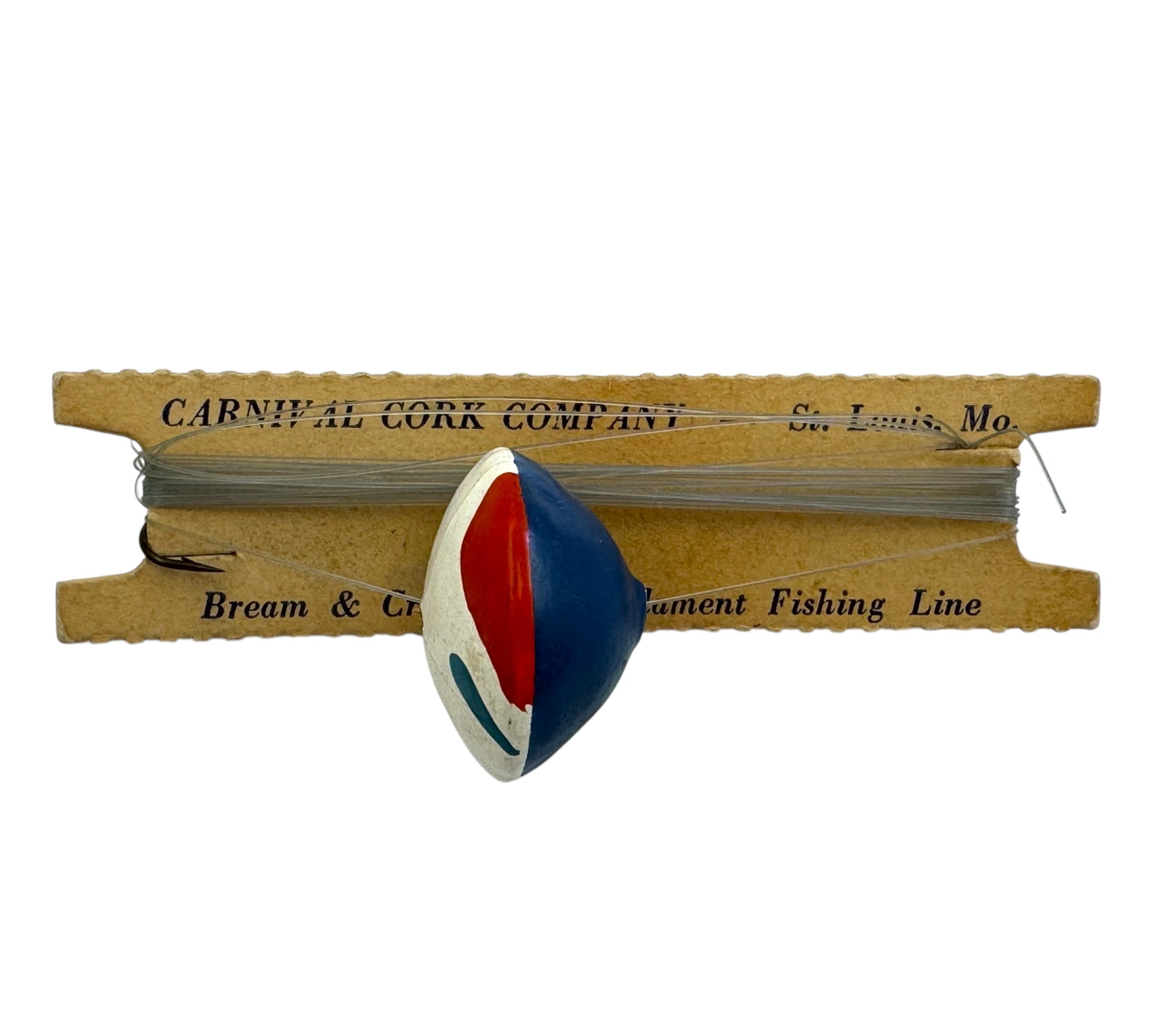 CARNIVAL CORK CO MONOFILAMENT FISHING LINE • ANTIQUE BOBBER – Toad Tackle