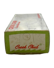 Load image into Gallery viewer, Box End View of CREEK CHUB STREEKER Vintage Topwater Fishing Lure in REDHEAD