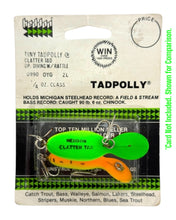 Load image into Gallery viewer, HEDDON LURES TINY CLATTERTAD TADPOLLY Fishing Lure in ORANGE CRAPPIE CHUB 1/4 oz class