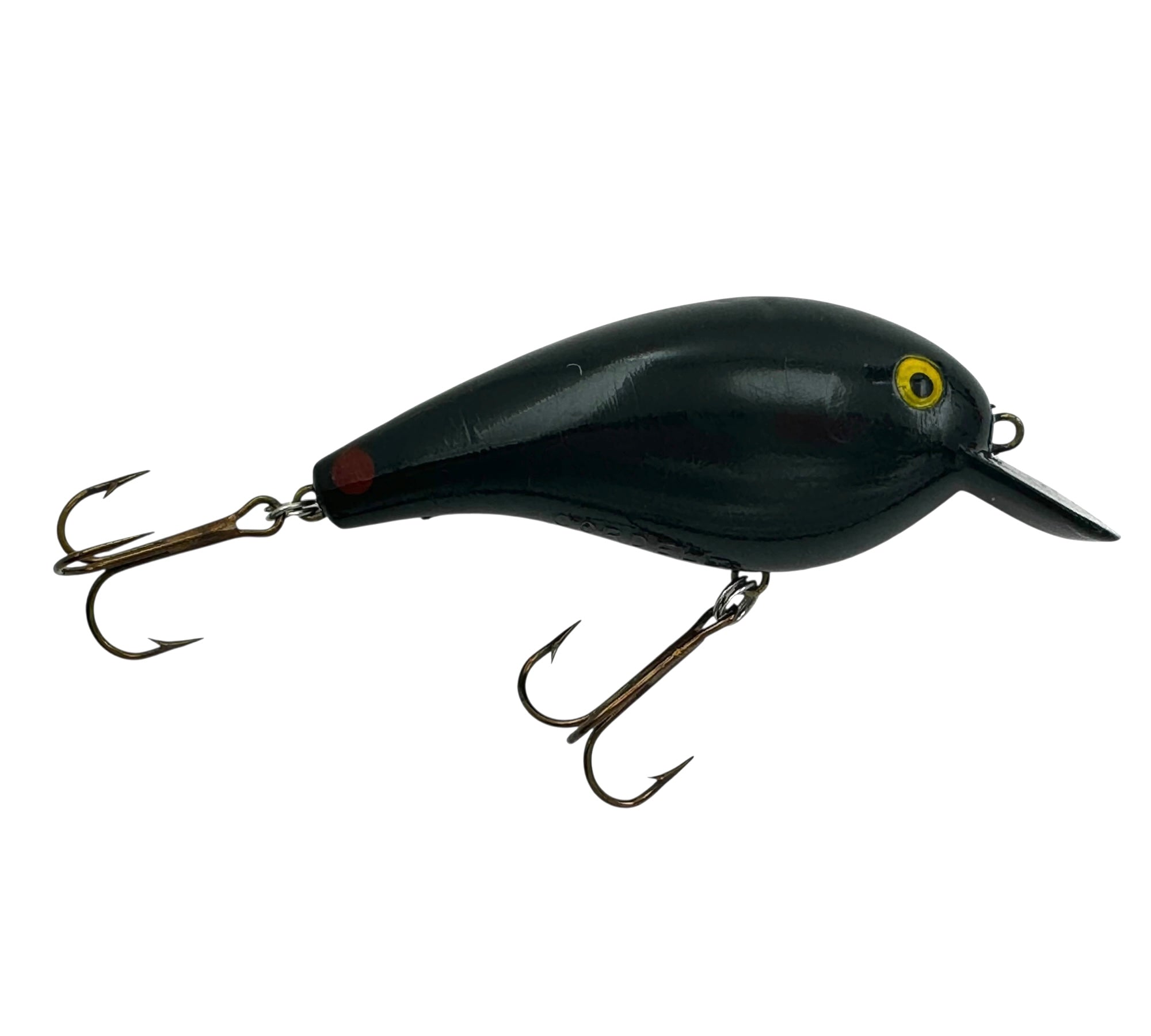 dot fishing lures RED DOT TAIL VARIATION • COTTON CORDELL BIG-O 8000 SERIES FISHING LURE • #8026 SOLID BLACK