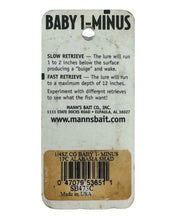 Load image into Gallery viewer, MANNS BAITS BABY ONE MINUS CRANKBAIT in ALABAMA SHAD CRYSTAGLOW fishing tips