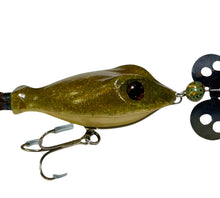 Load image into Gallery viewer, HANDCARVED WOOD FROG MUSKY LURE by GREEN BAY DECOY MAKER, DAVID CHARLES