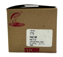 Load image into Gallery viewer, STORM LURES HALF DOZEN DEALER BOX for V76 WIGGLE WART in LUMINOUS GREEN HERRINGBONE