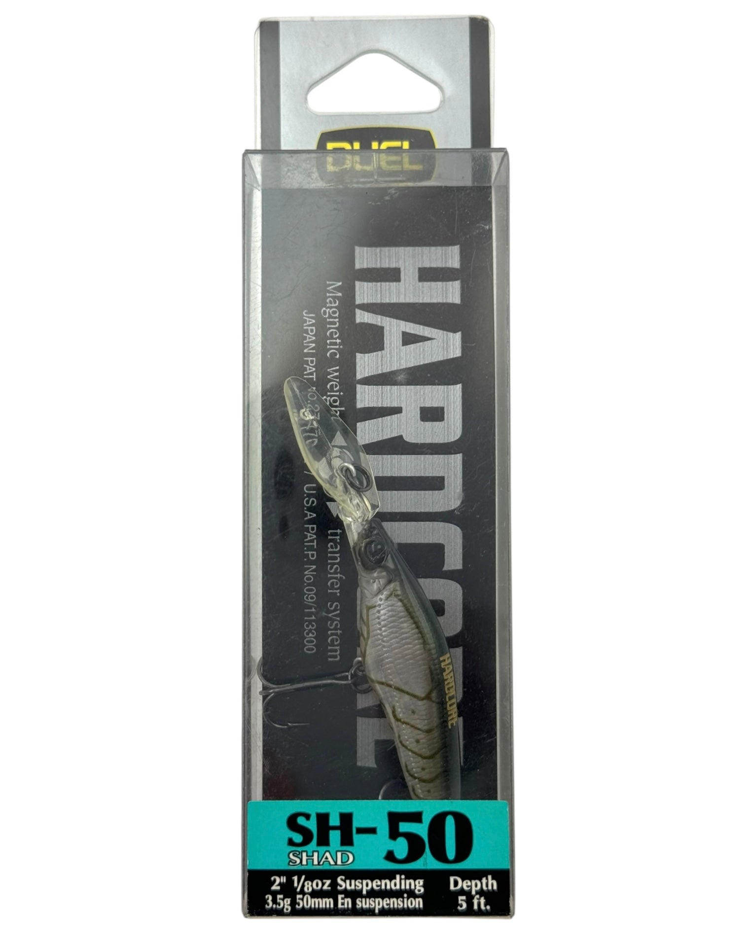 YO-ZURI DUEL HARDCORE SH-50 SHAD Fishing Lure • GHOST SHRIMP