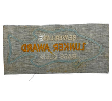 Load image into Gallery viewer, BEAVER LAKE 1970 LUNKER AWARD BASS CLUB TROPHY PATCH back
