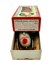 Load image into Gallery viewer, ANTIQUE HEDDON CRAZY CRAWLER. James Heddon's Sons Box Marked 2120 GM GREY MOUSE.