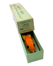 Load image into Gallery viewer, COOPER LOOR of Chicago, Illinois, Orange FROG Fishing Lure w/ Antique Retro Graphics Box OY FLOATER
