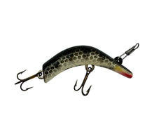 Cargar imagen en el visor de la galería, KAUTZKY LAZY IKE FLY ROD FISHING LURE in BLACK SCALE. Vintage Fly Ike. R