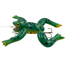 Load image into Gallery viewer, Frog and Fly Wood Decoy Lure by Southern Illinois Artist Jim Smith. Fishing Art from JAS Lures of Anna, IL L