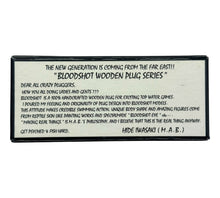 Load image into Gallery viewer, BLOODSHOT MORGUE WOODEN CHUGGER Topwater Wood Plug in GREEN FROG PATTERN hide iwasaki