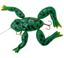Load image into Gallery viewer, Frog and Fly Wood Decoy Lure by Southern Illinois Artist Jim Smith. Fishing Art from JAS Lures of Anna, IL warts