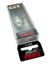 Load image into Gallery viewer, RAPALA LURES SHAD RAP 5 Fishing Lure in FROSTED Fleet and Farm Special Edition Color. stats