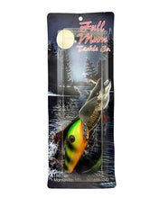 Load image into Gallery viewer, Wood Muskie Bait from Full Moon Tackle of Mantorville, Minnesota. Fire Tiger Glitter Finish