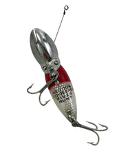 Load image into Gallery viewer, HEDDON LURES GO DEEPER MIDGET RIVER RUNT. Antique Fishing Lure from the 1940s! belly stencil