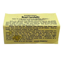 Load image into Gallery viewer, HANSONS SUBMASTER Vintage FISHING LURE with Antique Box Insert insert