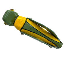 Load image into Gallery viewer, Grasshopper Wood Decoy Handmade by Artist Jim Smith of Anna, IL. Handcrafted Fishing Art Made of Cedar Wood and Glass Eyes. D