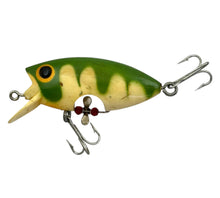 Load image into Gallery viewer, Poes Locomotion Fishing Lure. Antique Mechanical Crankbait. California Outdoor Product. Green Drip. L