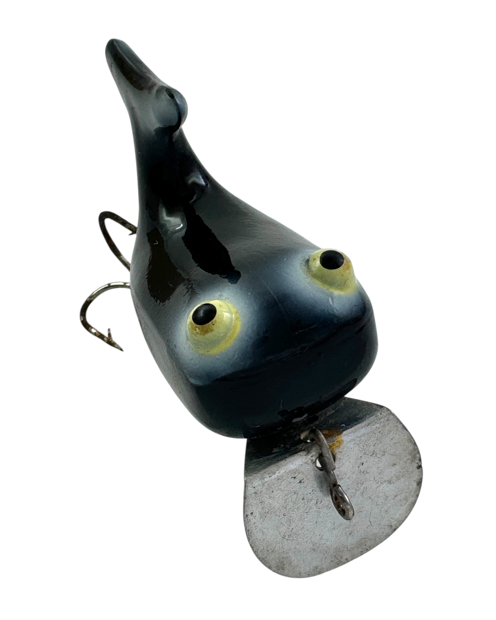HEDDON DOWAGIAC HI-TAIL VINTAGE FISHING LURE • 305 B BLACK – Toad