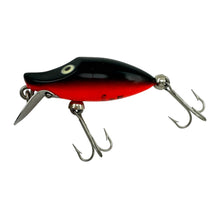 Charger l'image dans la galerie, HEDDON TINY RIVER RUNT SPOOK Fishing Lure in BLACK RED BELLY. 350 Series Runt. Sinking Model. L