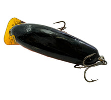 Charger l'image dans la galerie, Additional Back View of ORIGINAL TENNESSEE SHAD SQUARE LIP Fishing Lure in ORANGE w/ BLACK BACK. Handmade Balsa Crankbait.