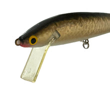Load image into Gallery viewer, Line Tie View of DAM Plastic SQUARE BILL MINNOW Fishing Lure in HOLOGRAPHIC GOLD