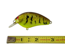 Load image into Gallery viewer, Handmade Bass Lures • BRIAN'S BEES CRANKBAITS THICK FLAT SIDE ROUND BILL Fishing Lure • BROWN BACK & SCALE w/ YELLOW BODY; CRAYFISH PATTERN