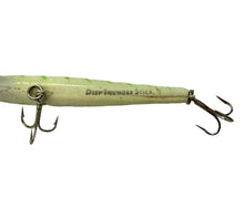 Load image into Gallery viewer, Up Close View of STORM LURES Deep Jr Thunderstick Fishing Lures in LUMINOUS GREEN HERRINGBONE