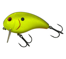 Load image into Gallery viewer, Left Facing View of XCALIBUR TACKLE COMPANY XW6 Wake Bait Fishing Lure in BLACK CHARTREUSE