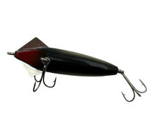Load image into Gallery viewer, LARGO, FLORIDA • MIRACLE LURE INC. "LITTLE MO" MIRACLE LURE Fishing Lure w/ Original Box & Paper • #LS3 BLACK BACK BLACK BELLY