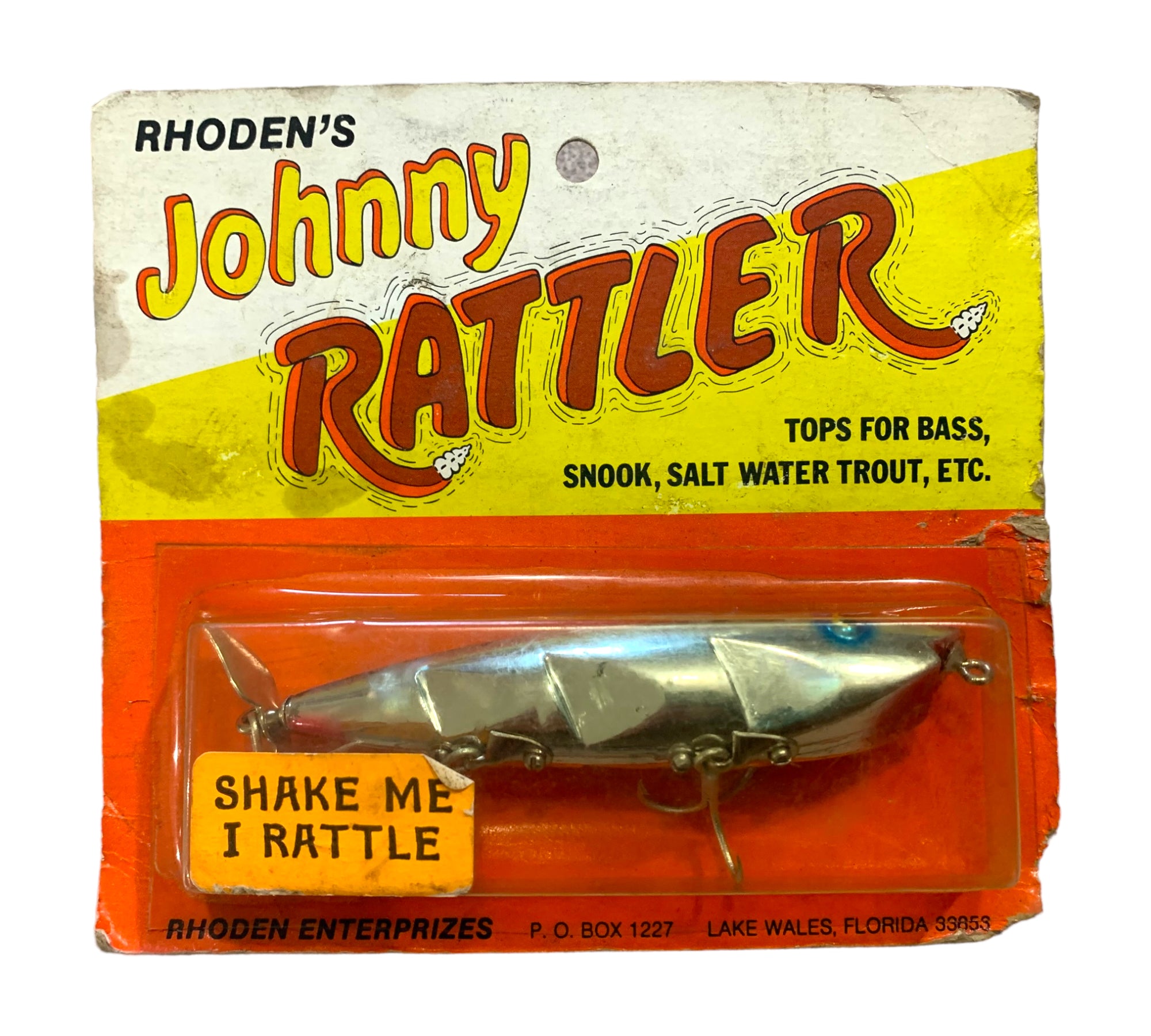FLORIDA, USA • RHODEN'S JOHNNY RATTLER Fishing Lure • 6092 – Toad