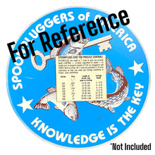 Load image into Gallery viewer, Spoon Plug Size Comparison List for BUCK PERRY 200 Series SPOONPLUG Fishing Lure in ORANGE, YELLOW, & BLACK