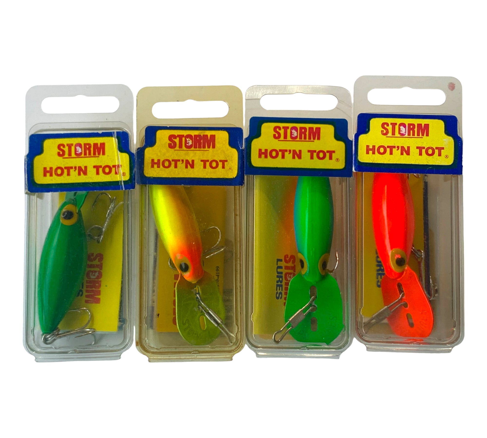 Vintage Storm Hot N Tot Fishing Lures • FLUORESCENT COLORS – Toad