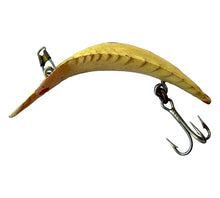 Load image into Gallery viewer, Left Facing View of WIMER'S HELGERLURE COMPANY HELGERLURE Fishing Lure. Vintage No. 1 Size HELLGRAMMITE.