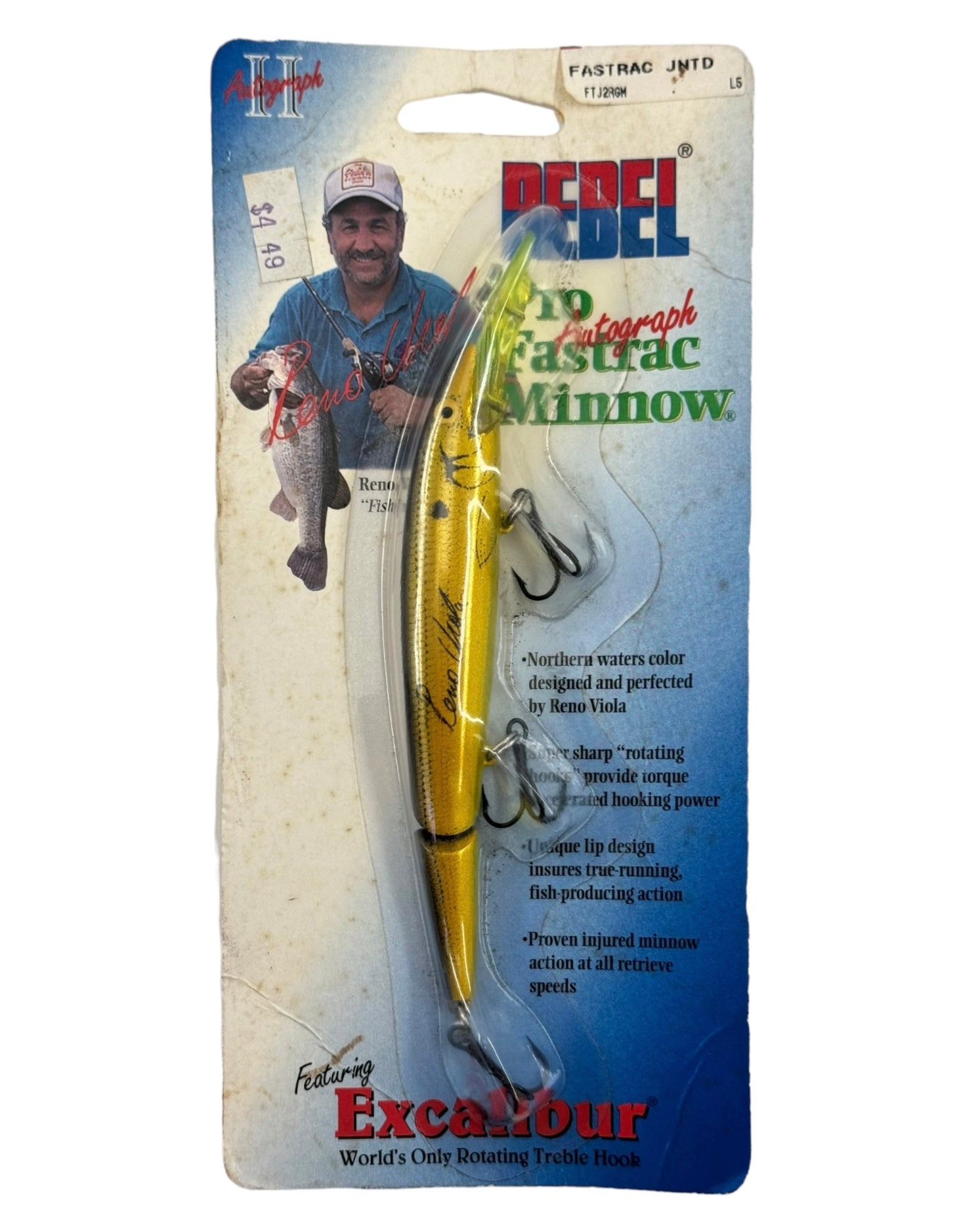 REBEL PRO AUTOGRAPH FASTRAC JOINTED MINNOW Fishing Lure – Toad Tackle